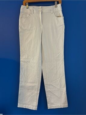 Talbots Wide Leg High-Rise Cotton Blend Khaki Women's Pants Pockets - Sz 6